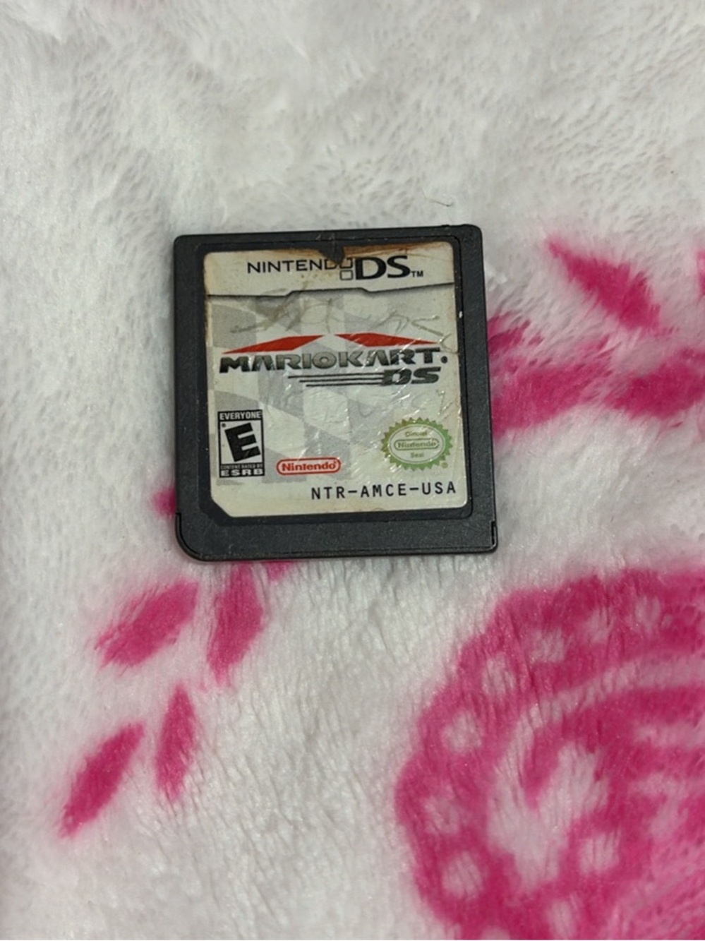 Nintendo Mario Kart DS Cartridge - Black with White Label